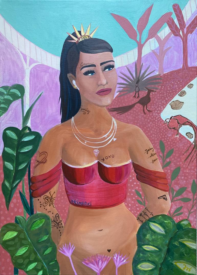 Print of Symbolism Pop Culture/Celebrity Paintings by Joanna Maria Dziedzianowicz Paintings