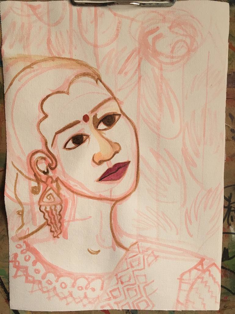 Original Conceptual People Painting by Joanna Maria Studio Paintings