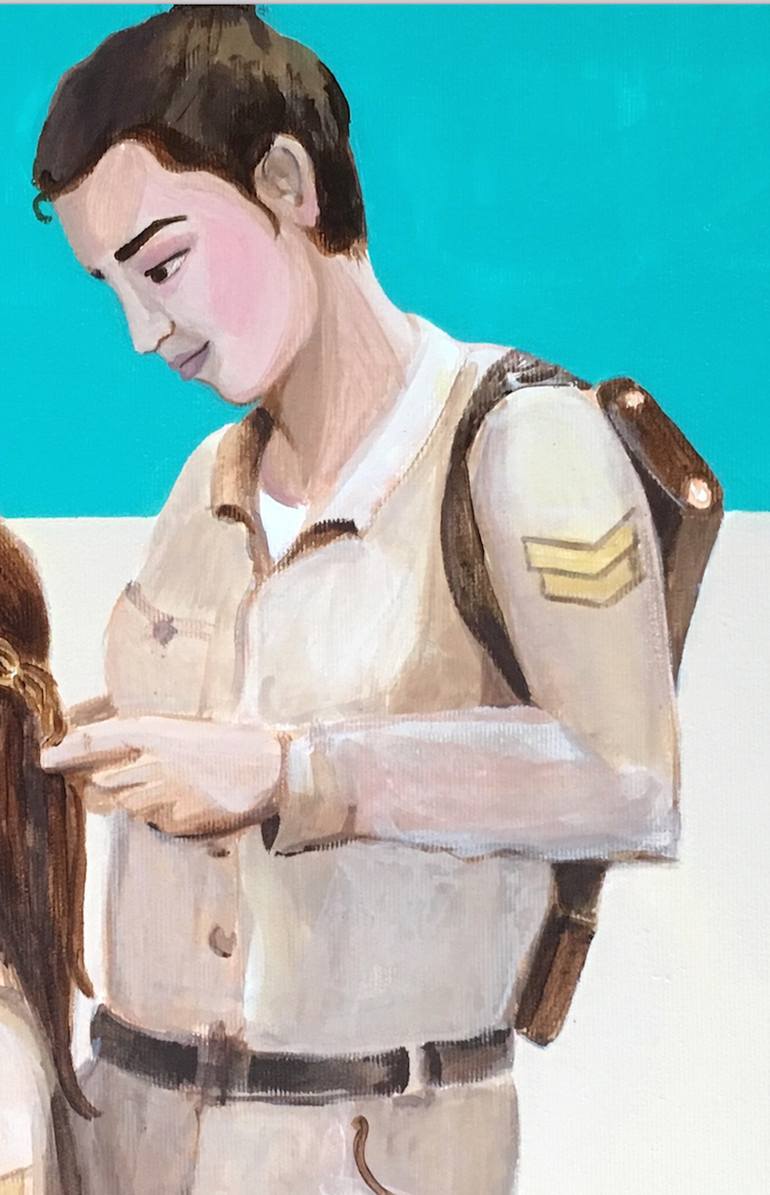 Original Documentary Pop Culture/Celebrity Painting by Joanna Maria Studio Paintings