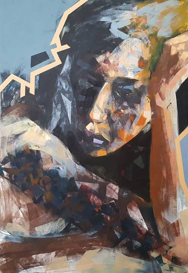 Original Cubism Portrait Paintings by Razvan Stanciu