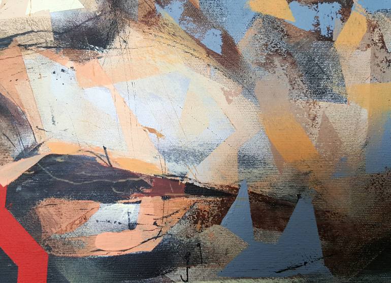 Original Cubism Fantasy Painting by Razvan Stanciu