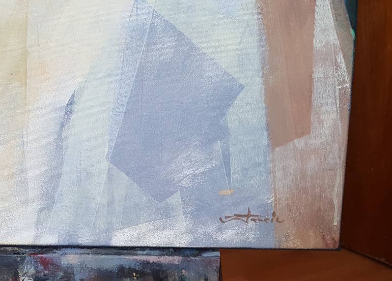 Original Cubism Fantasy Painting by Razvan Stanciu