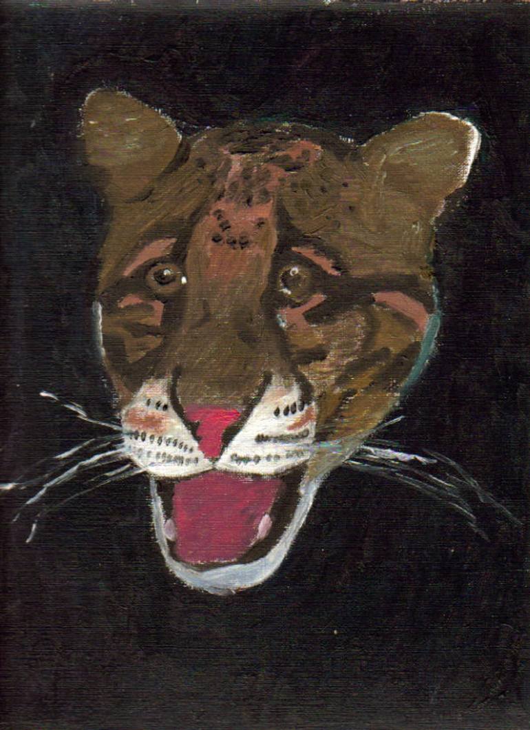 Original Expressionism Animal Painting by john hodgson