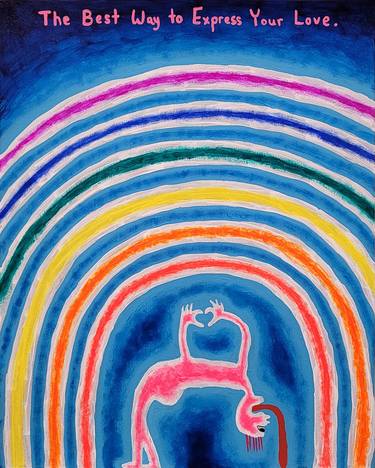 Original Modernism Humor Painting by Fedele Frost