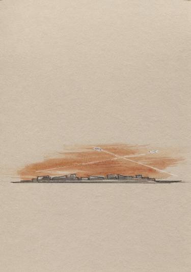 On paper LXII-20, Silver Planes. Empty Landscapes series thumb