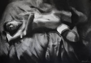 Original Figurative Erotic Drawings by Kamila Ossowska