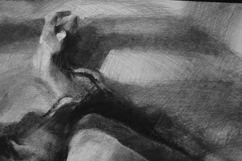 Original Figurative Nude Drawing by Kamila Ossowska