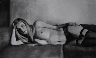 Original Figurative Nude Drawings by Kamila Ossowska