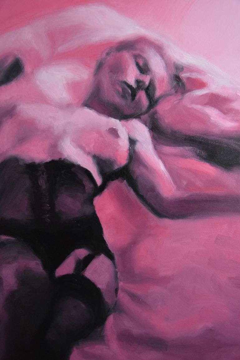 Original Figurative Erotic Painting by Kamila Ossowska