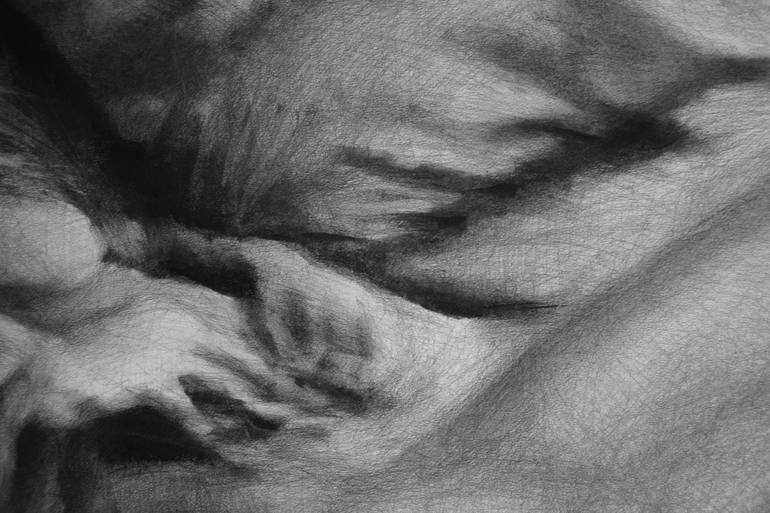 Original Figurative Nude Drawing by Kamila Ossowska