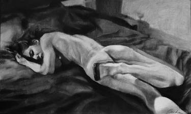 Original Figurative Erotic Drawings by Kamila Ossowska