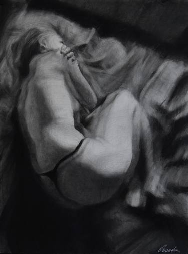 Original Figurative Women Drawings by Kamila Ossowska