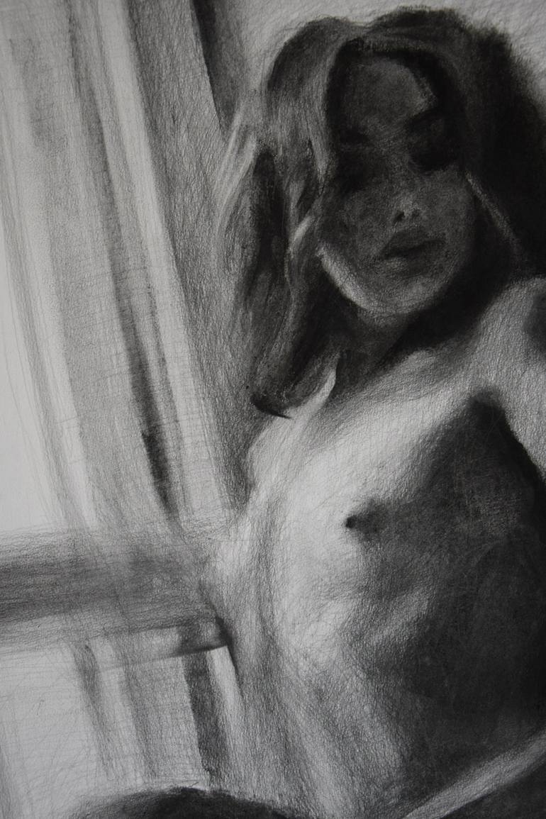 Original Nude Drawing by Kamila Ossowska