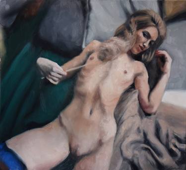 Original Figurative Erotic Paintings by Kamila Ossowska