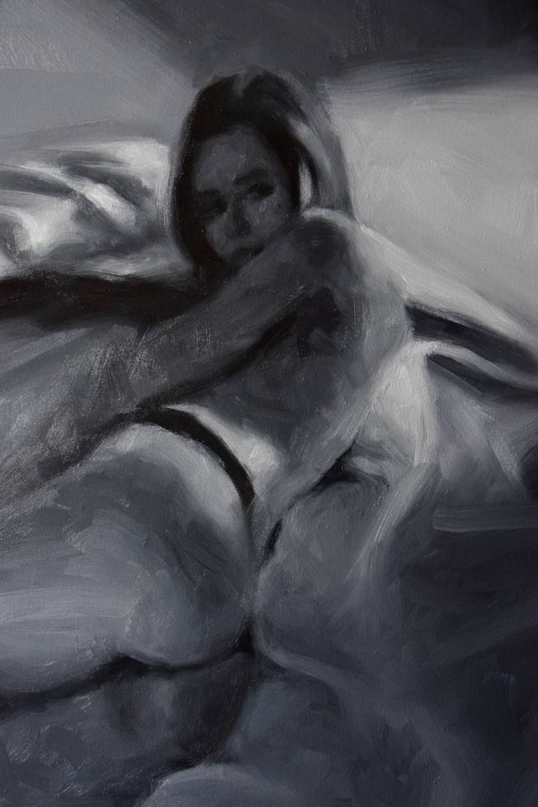 Original Figurative Erotic Painting by Kamila Ossowska
