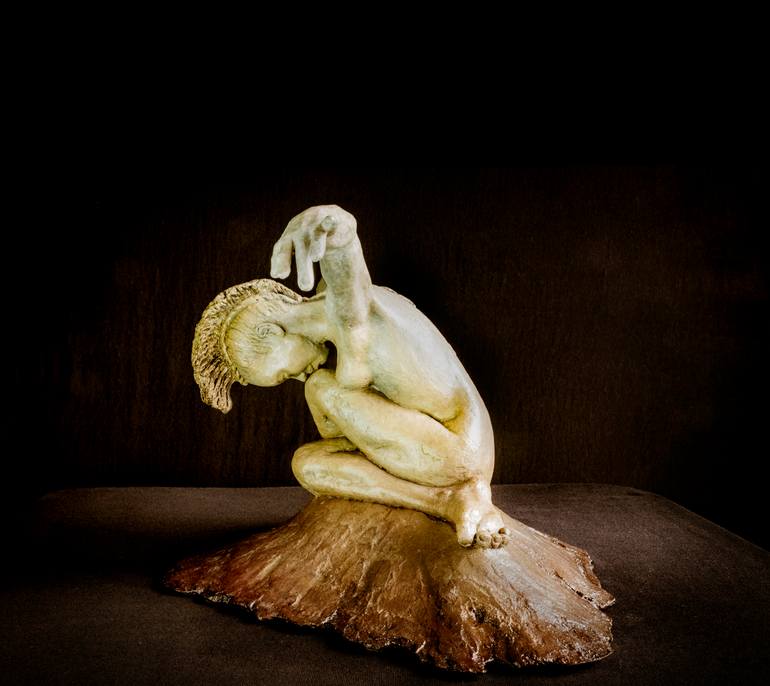 Original Expressionism People Sculpture by Claudette Bleijenberg