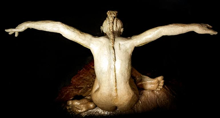 Original Expressionism People Sculpture by Claudette Bleijenberg