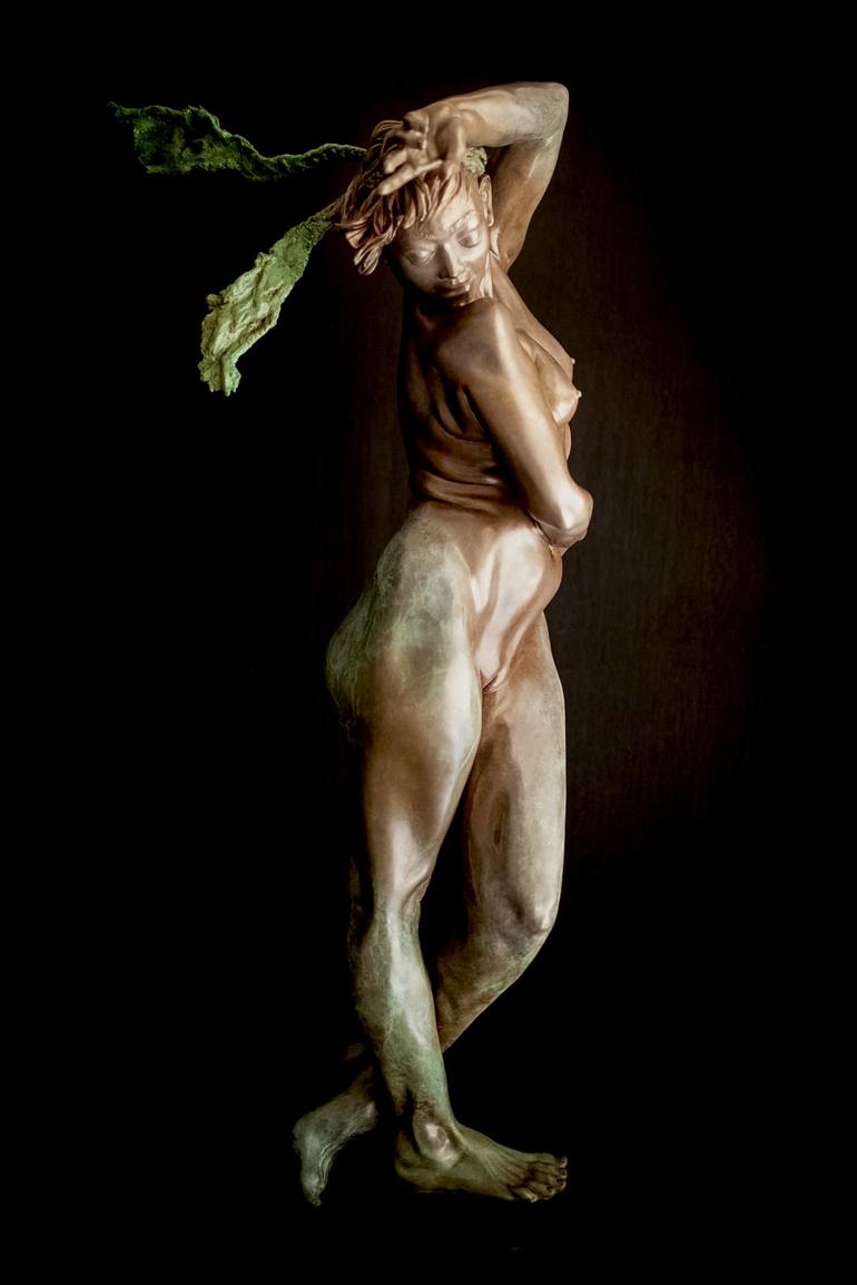 Original Figurative Women Sculpture by Claudette Bleijenberg