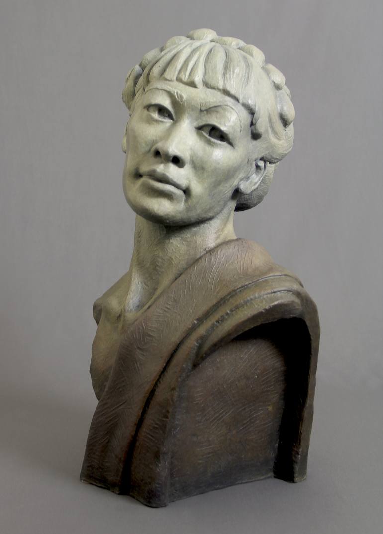 Original Portrait Sculpture by Claudette Bleijenberg