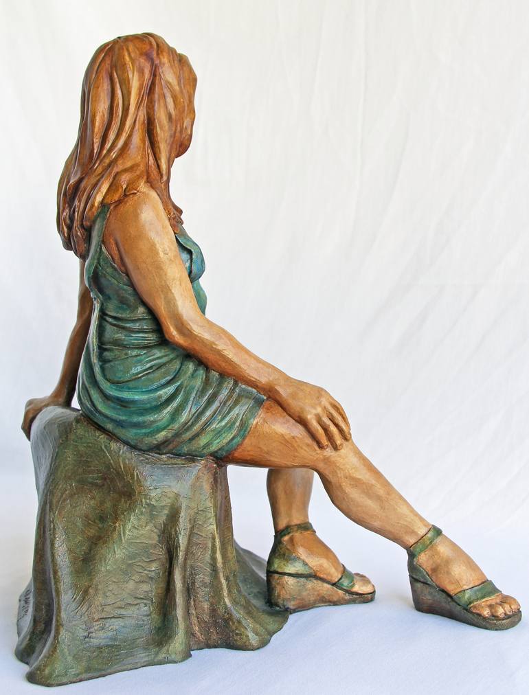 Original Figurative Women Sculpture by Claudette Bleijenberg