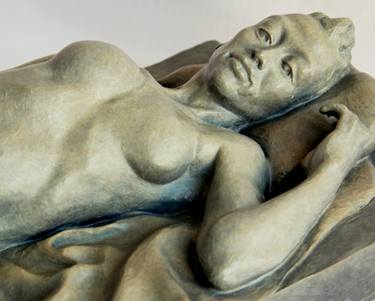 Original Fine Art Nude Sculpture by Claudette Bleijenberg