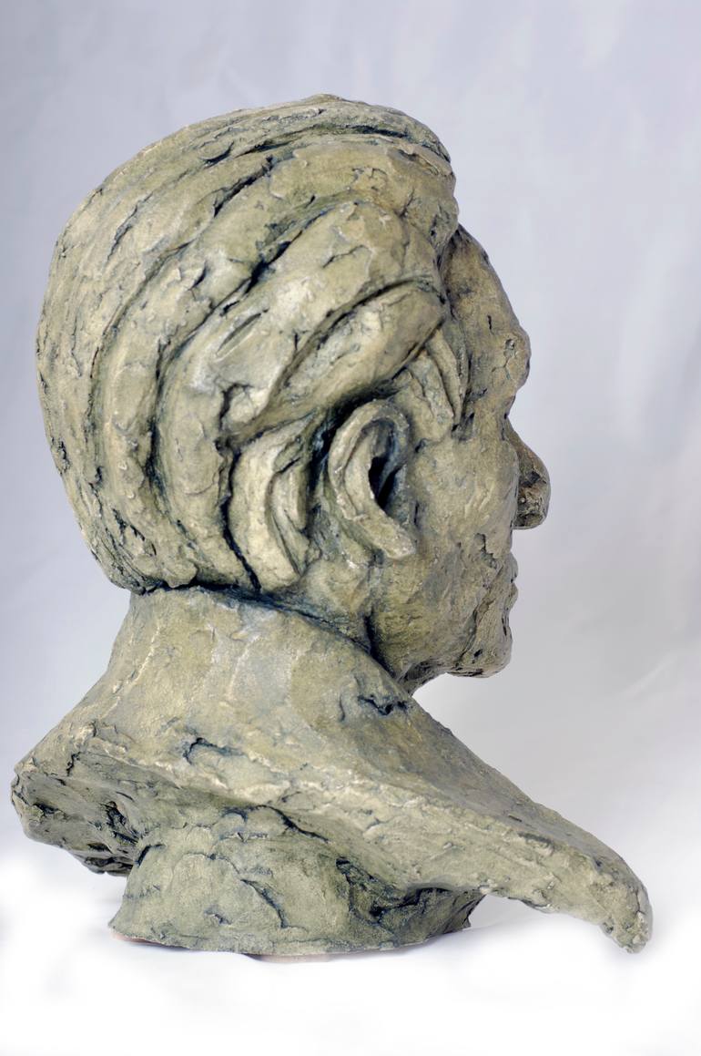 Original Figurative Men Sculpture by Claudette Bleijenberg