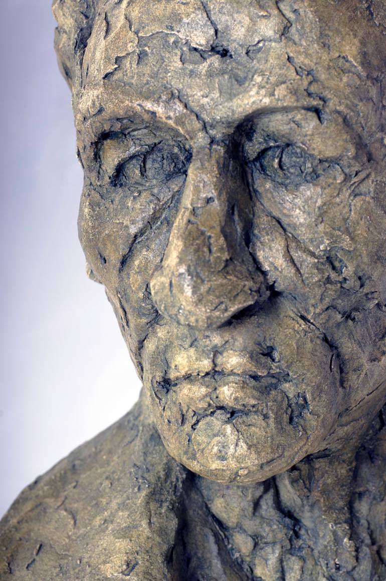 Original Figurative Men Sculpture by Claudette Bleijenberg