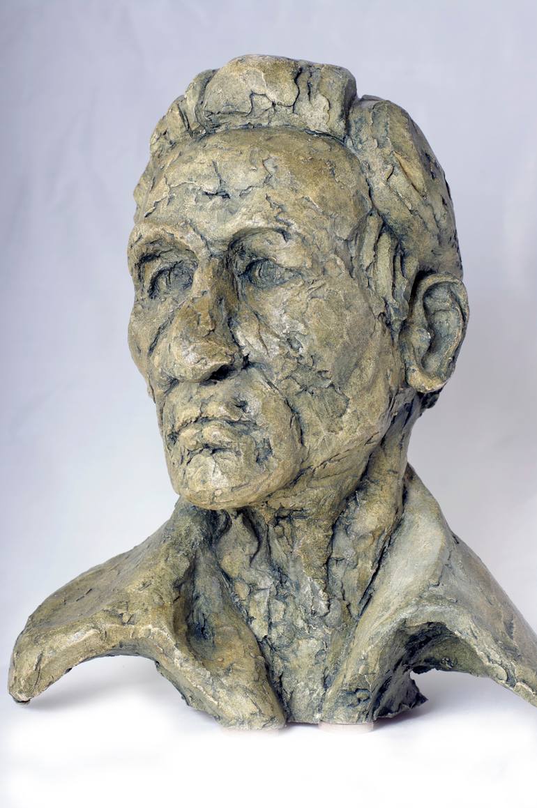 Original Figurative Men Sculpture by Claudette Bleijenberg
