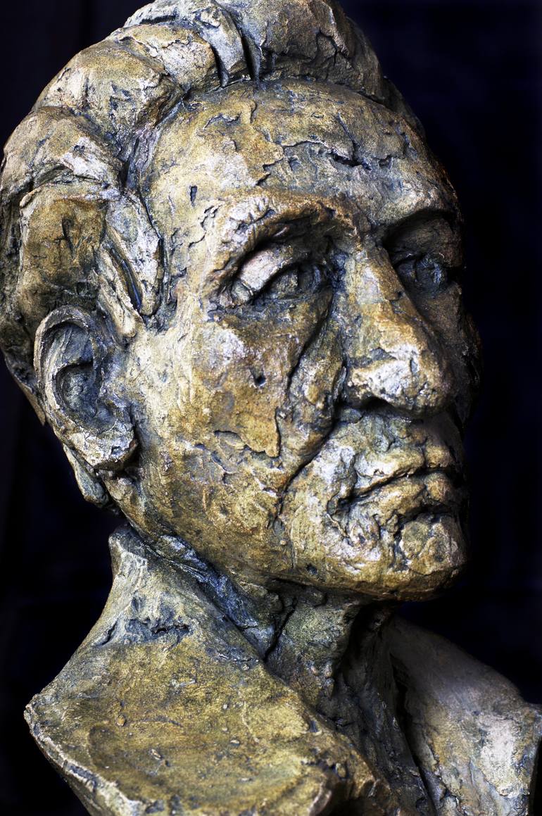 Original Figurative Men Sculpture by Claudette Bleijenberg