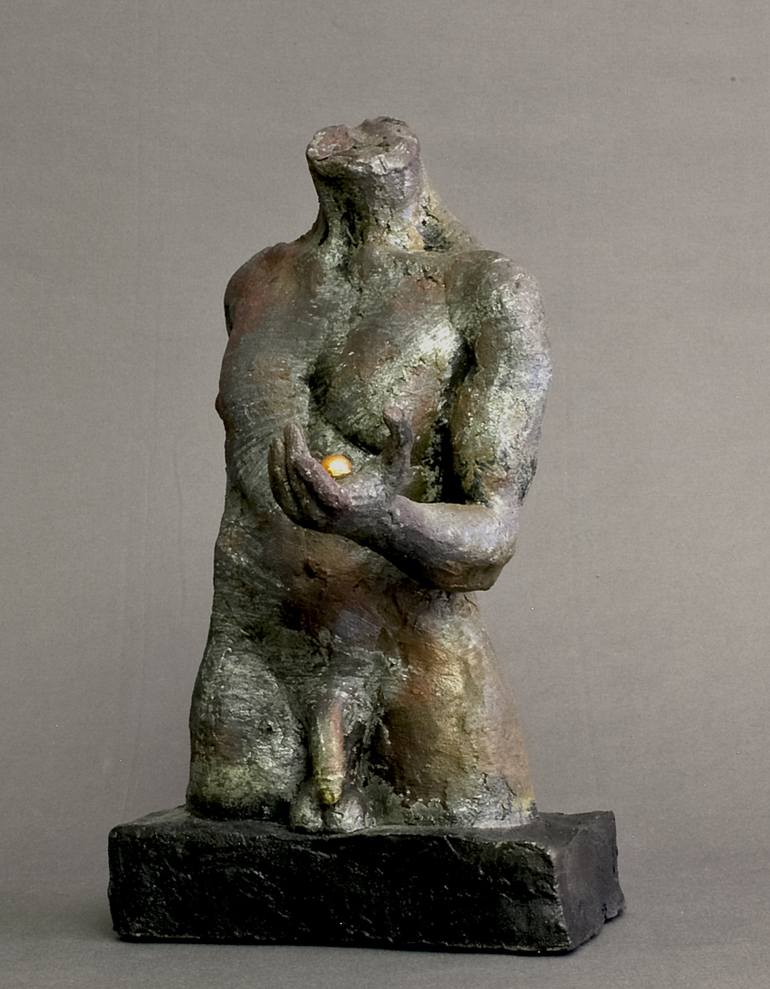 Original Fine Art Nude Sculpture by Claudette Bleijenberg