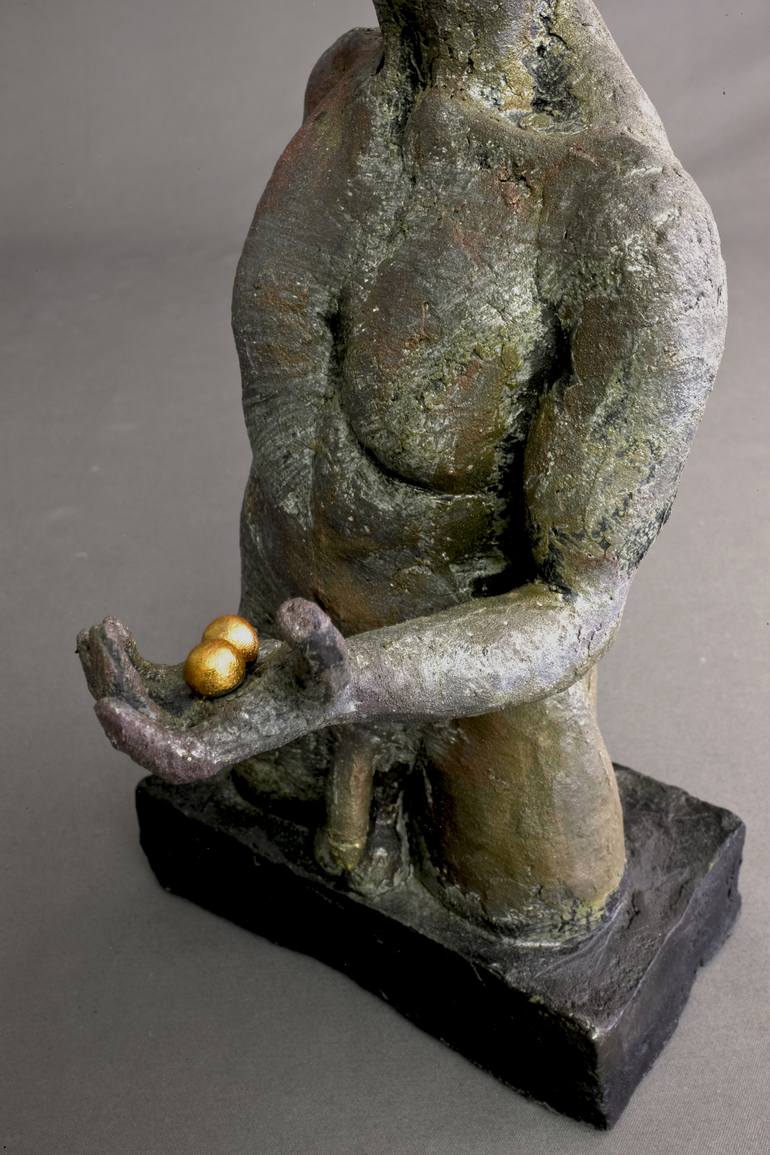 Original Fine Art Nude Sculpture by Claudette Bleijenberg