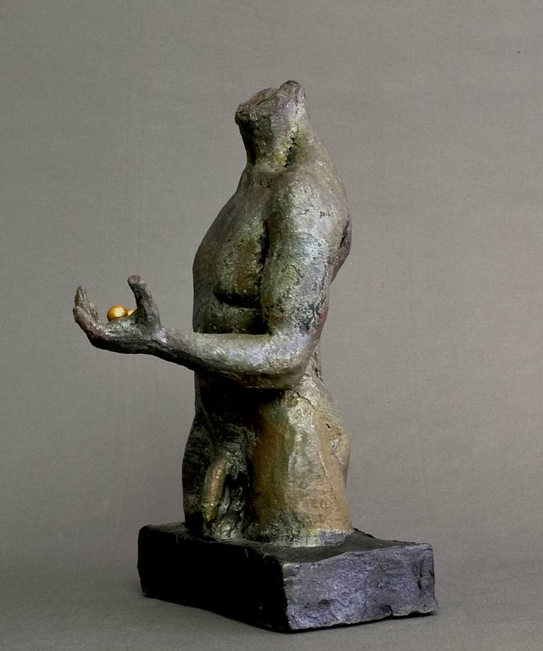 Original Fine Art Nude Sculpture by Claudette Bleijenberg