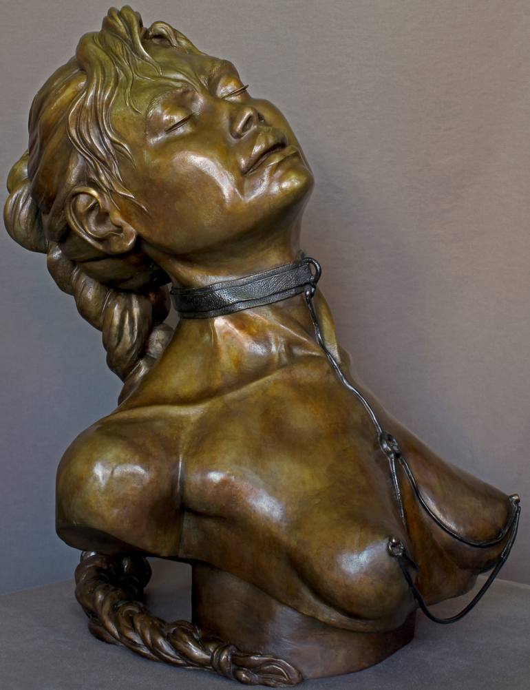 Original Figurative Erotic Sculpture by Claudette Bleijenberg