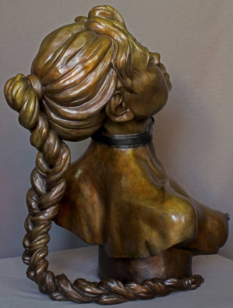 Original Figurative Erotic Sculpture by Claudette Bleijenberg