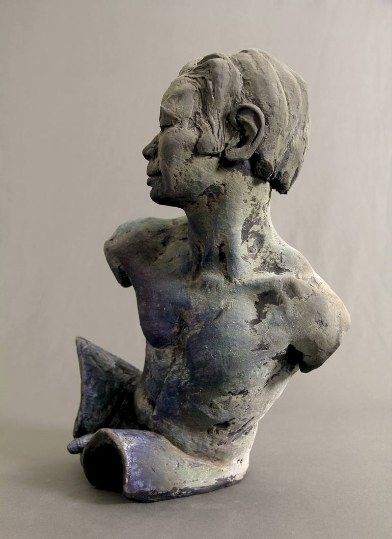 Original Figurative Erotic Sculpture by Claudette Bleijenberg