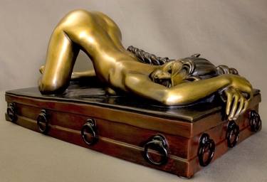 Original Figurative Erotic Sculpture by Claudette Bleijenberg