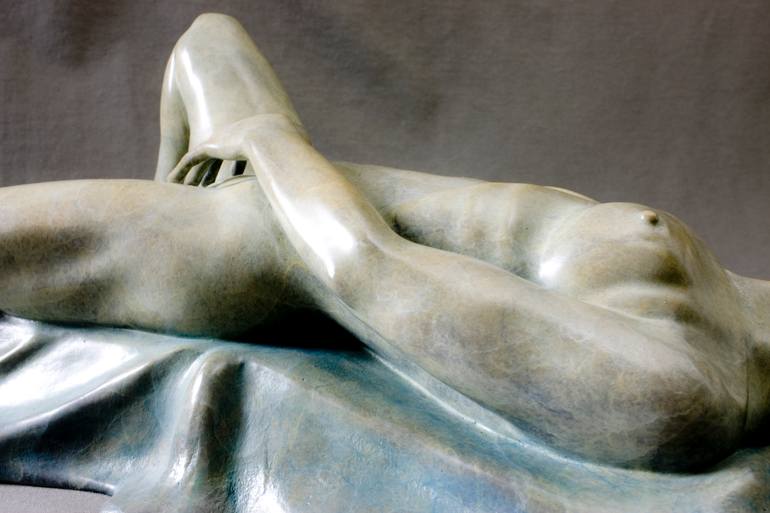 Original Figurative Erotic Sculpture by Claudette Bleijenberg