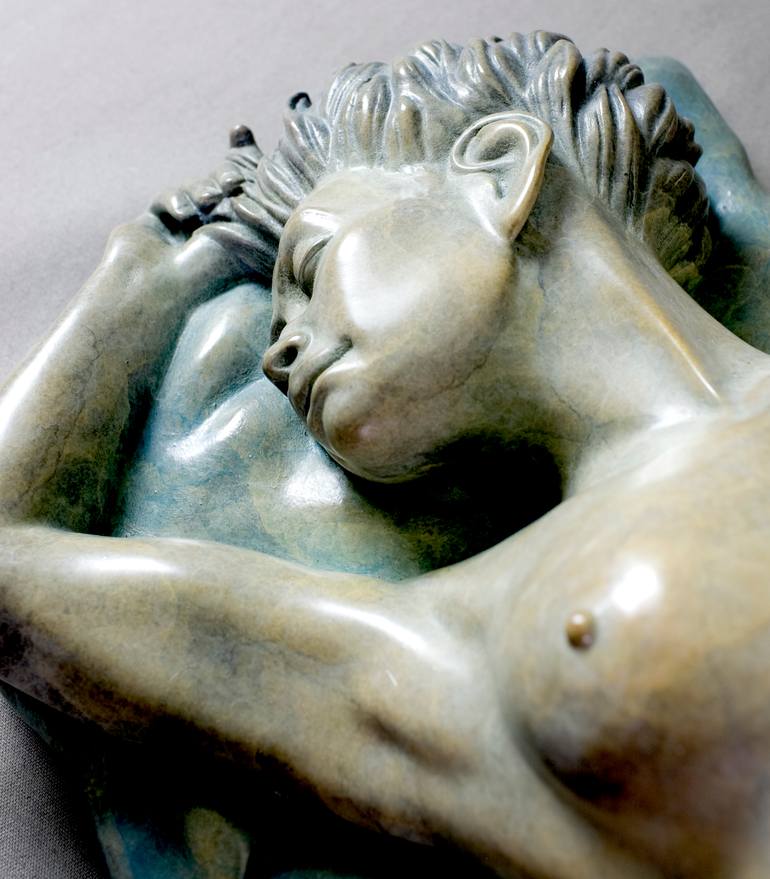 Original Figurative Erotic Sculpture by Claudette Bleijenberg