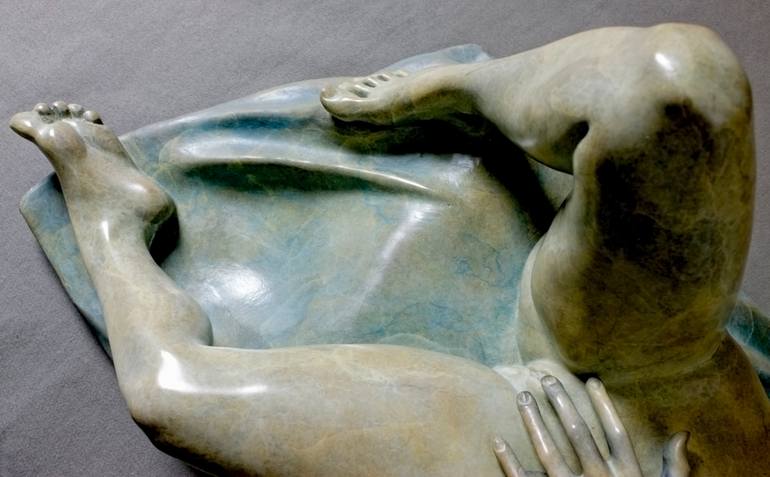 Original Figurative Erotic Sculpture by Claudette Bleijenberg