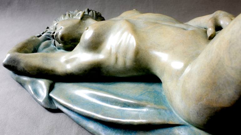 Original Figurative Erotic Sculpture by Claudette Bleijenberg