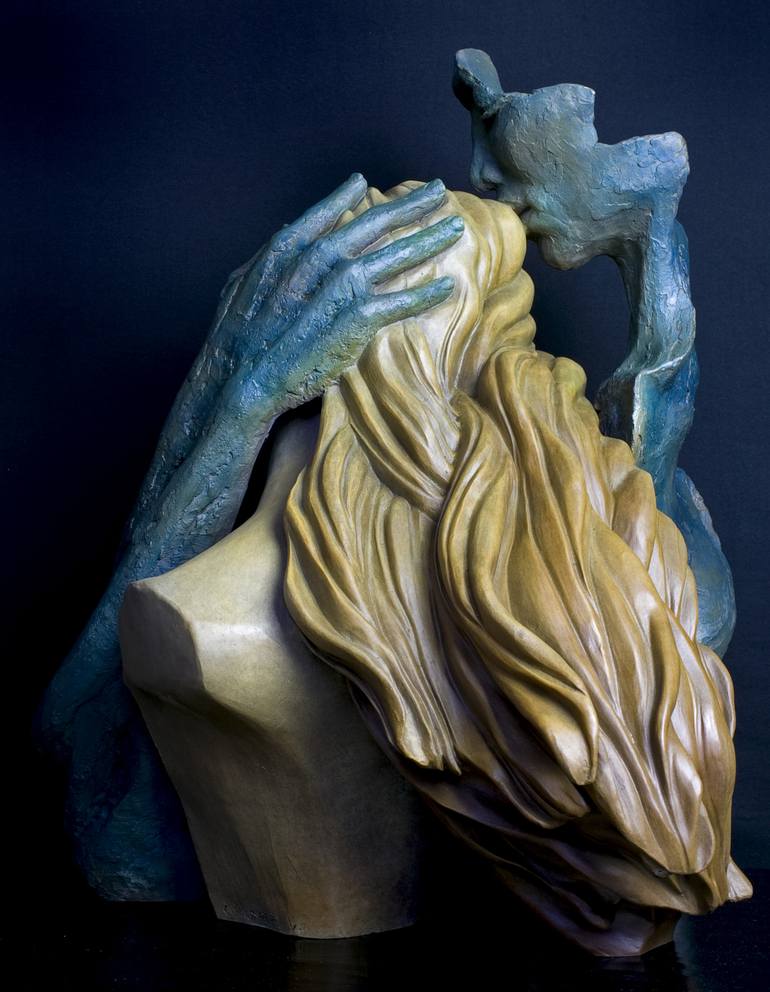 Original Figurative Portrait Sculpture by Claudette Bleijenberg