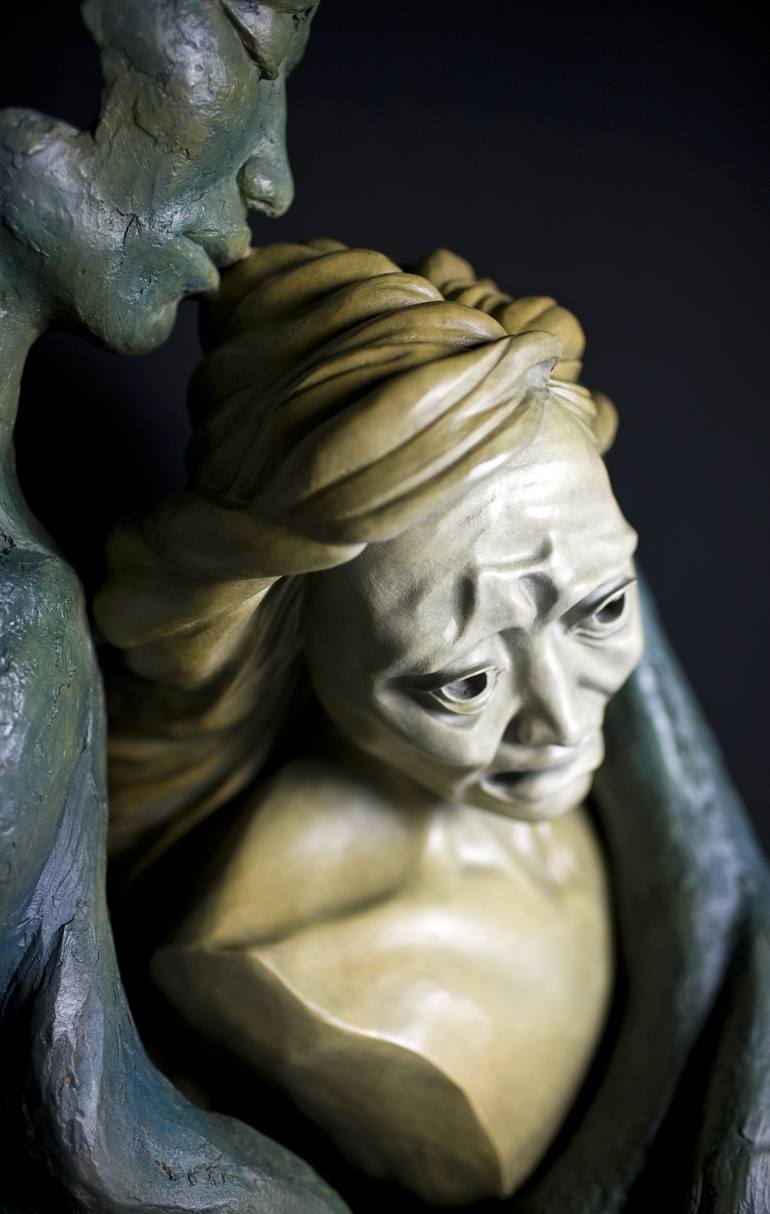 Original Figurative Portrait Sculpture by Claudette Bleijenberg