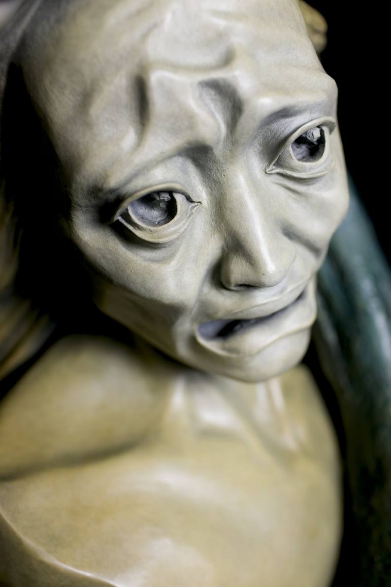 Original Figurative Portrait Sculpture by Claudette Bleijenberg