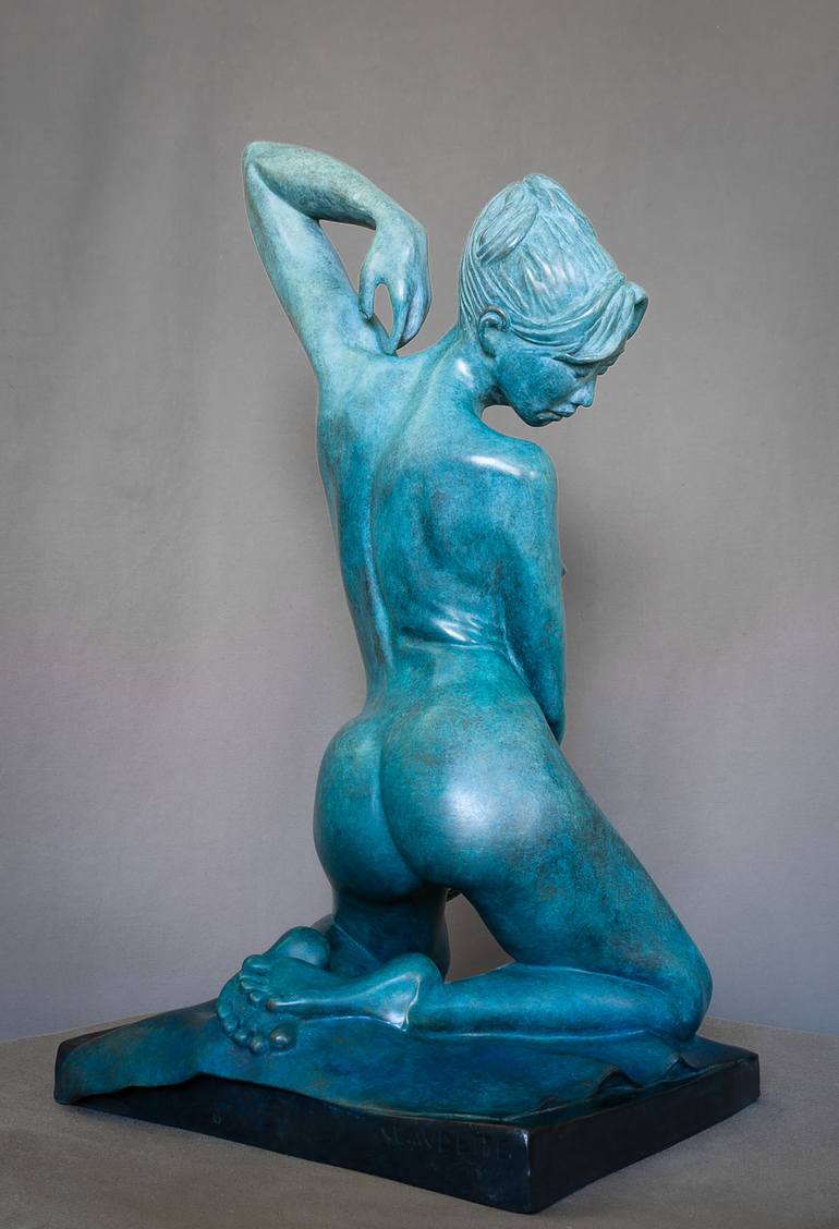Original Expressionism Erotic Sculpture by Claudette Bleijenberg