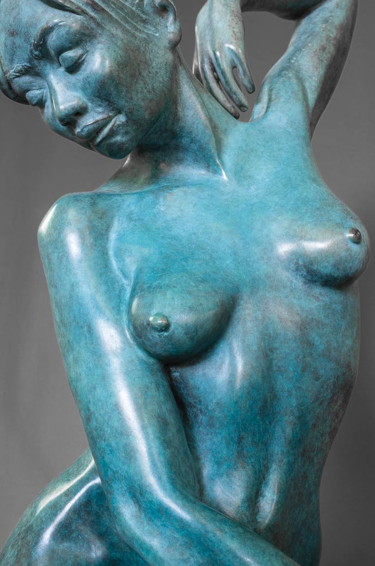 Original Expressionism Erotic Sculpture by Claudette Bleijenberg