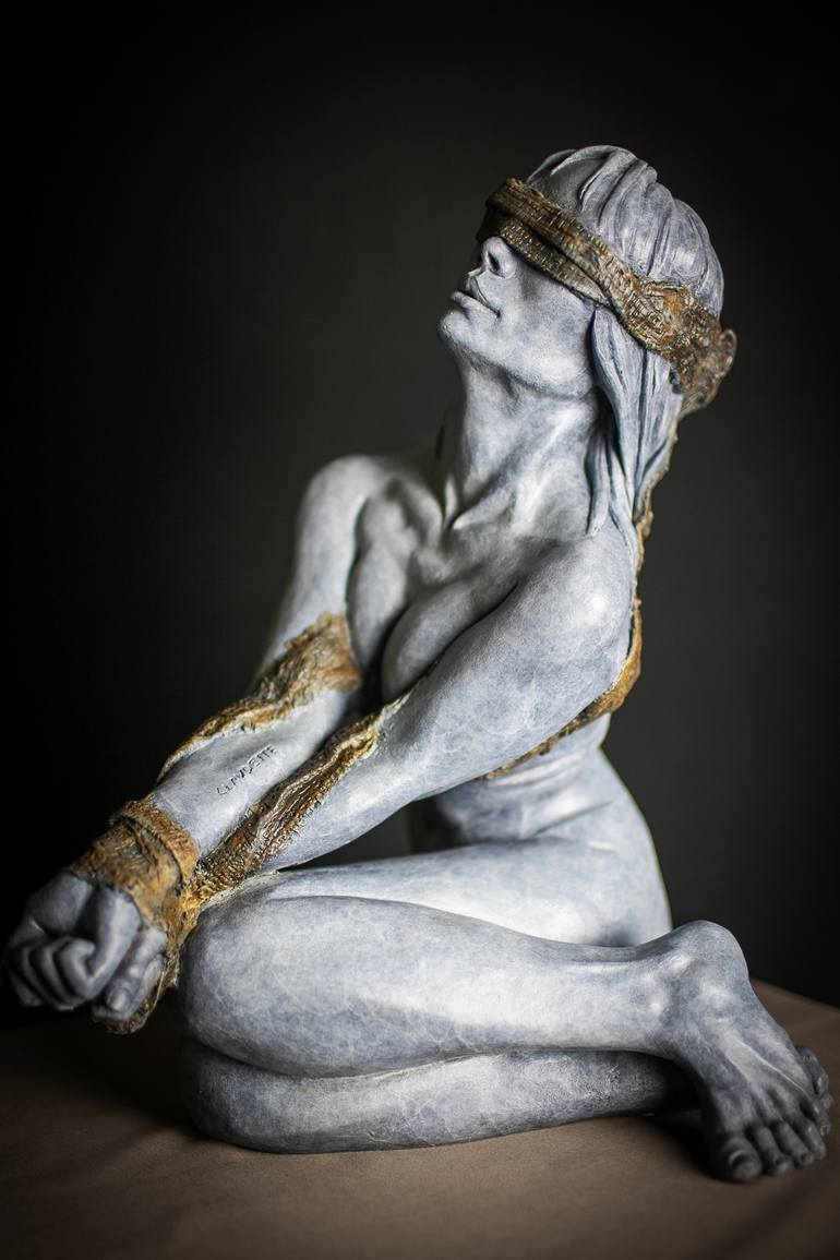 Original Figurative Portrait Sculpture by Claudette Bleijenberg