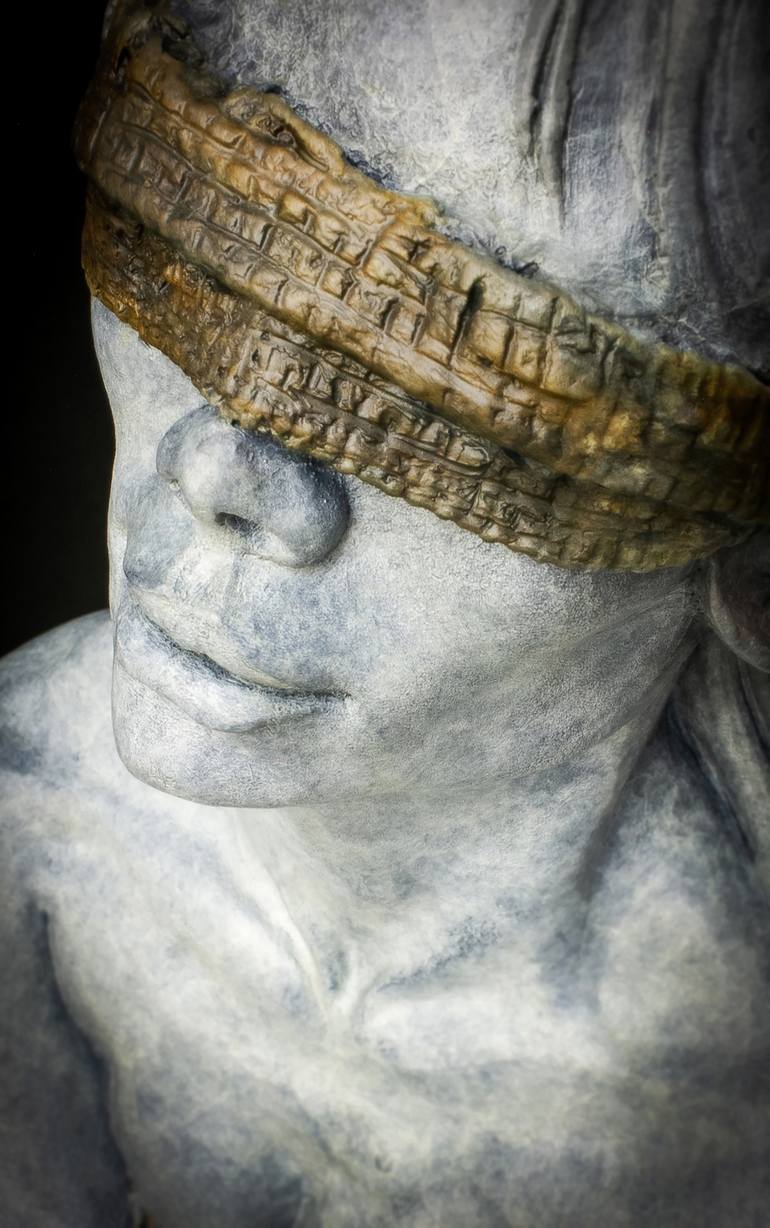 Original Figurative Portrait Sculpture by Claudette Bleijenberg