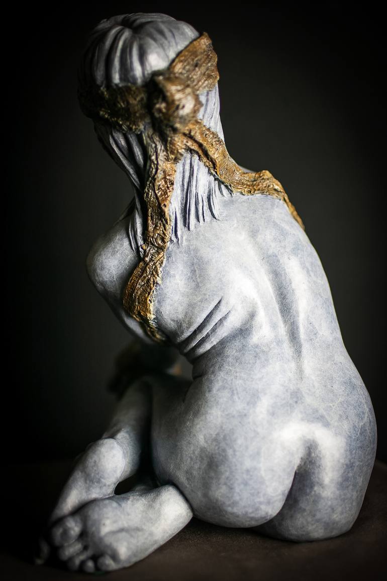 Original Figurative Portrait Sculpture by Claudette Bleijenberg