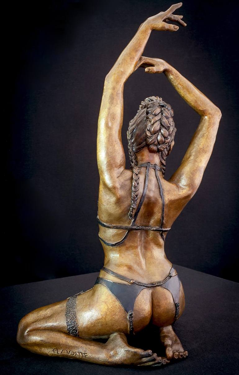 Original Figurative Women Sculpture by Claudette Bleijenberg