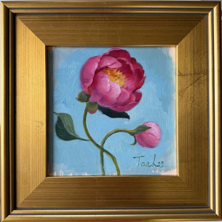 Original Floral Painting by Tae Lee